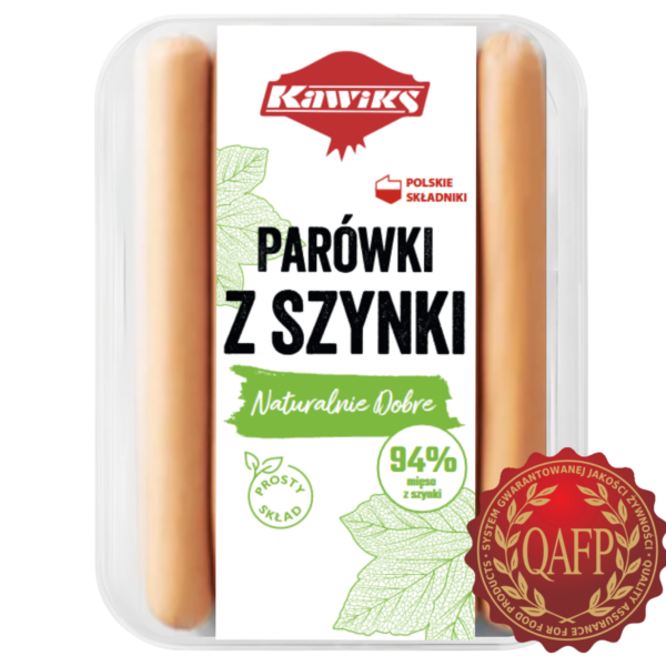 PARÓWKI Z SZYNKI NATURALNIE DOBRE