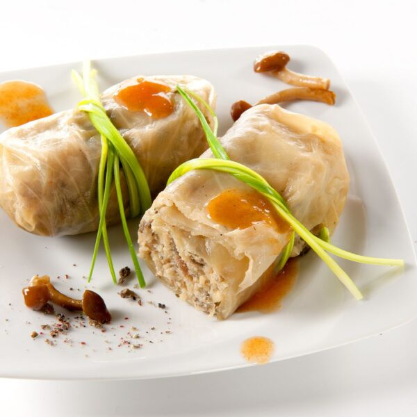 GOŁĄBKI RISOTTO Z GRZYBAMI