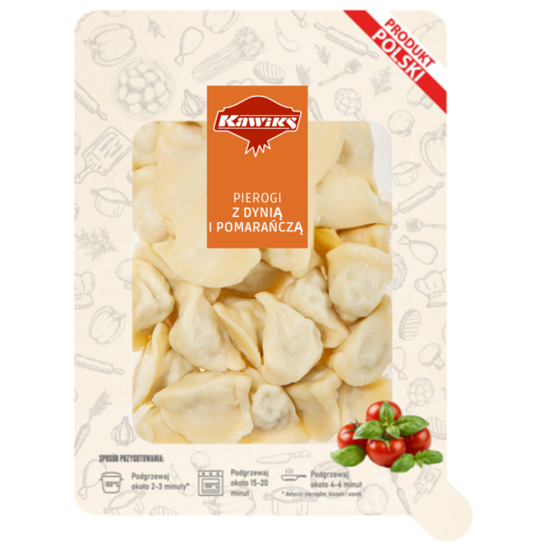 PIEROGI Z DYNIĄ I POMARAŃCZĄ